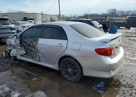 2009 Toyota Corolla S из США, поврежденный, VIN 2T1BU40E19C162335